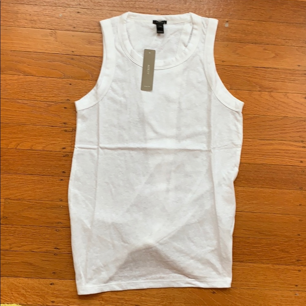 J. Crew tie-back tank NEW white xxs